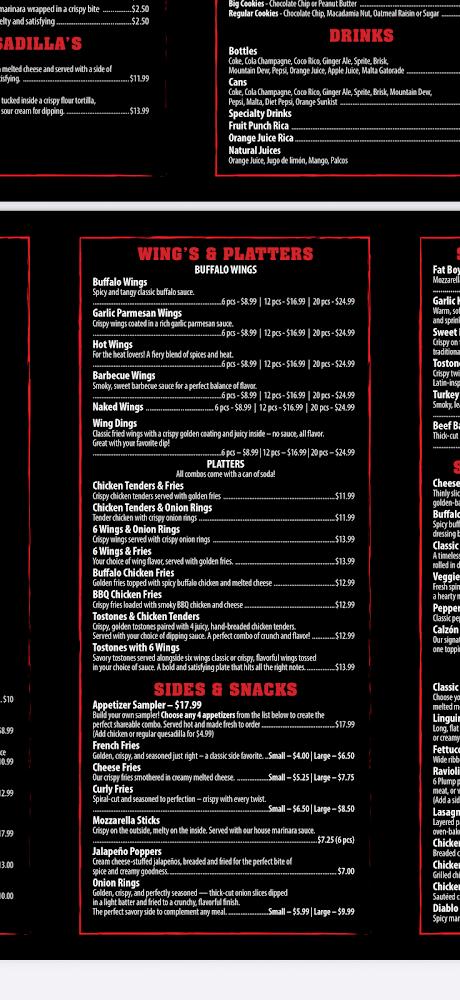 Caribena Pizzeria Menu image 4